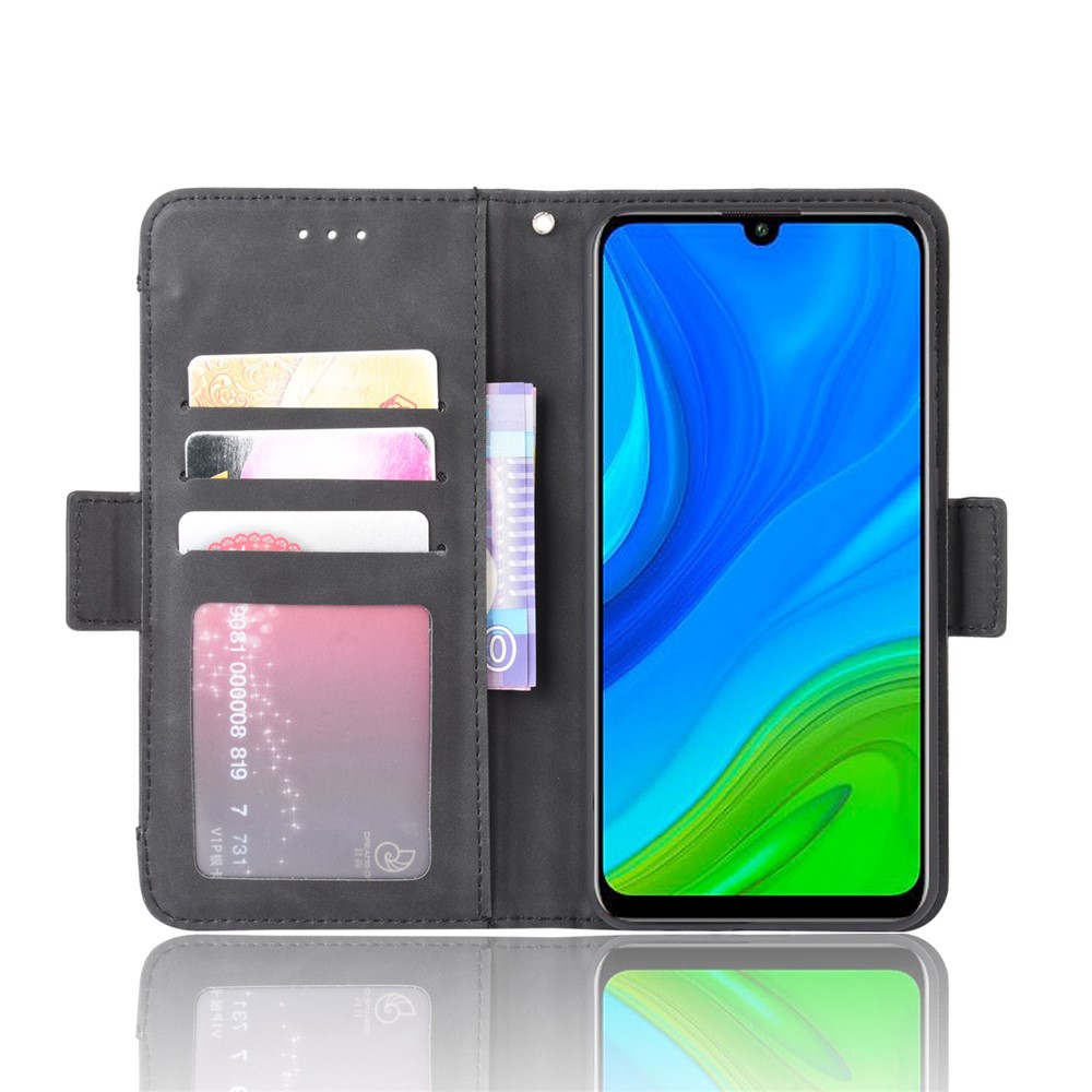 PU Leather with Multiple Card Slots Cover for Huawei Nova Lite 3+/P Smart 2020 - Black-5