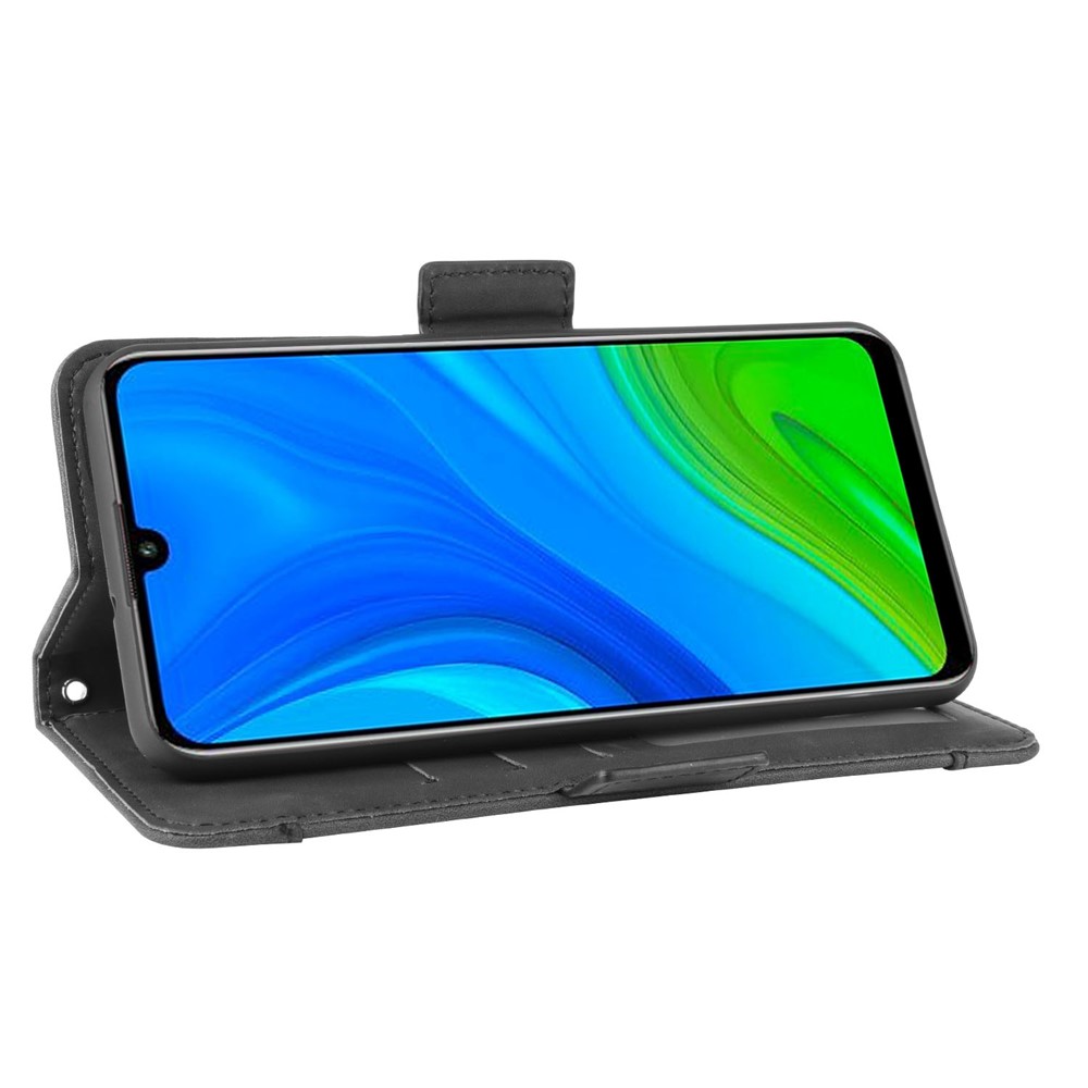 PU Leather with Multiple Card Slots Cover for Huawei Nova Lite 3+/P Smart 2020 - Black-6
