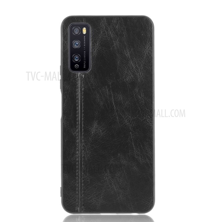 PU Leather Coated PC + TPU Mobile Phone Shell for Huawei Enjoy Z 5G/Enjoy 20 Pro - Black-3