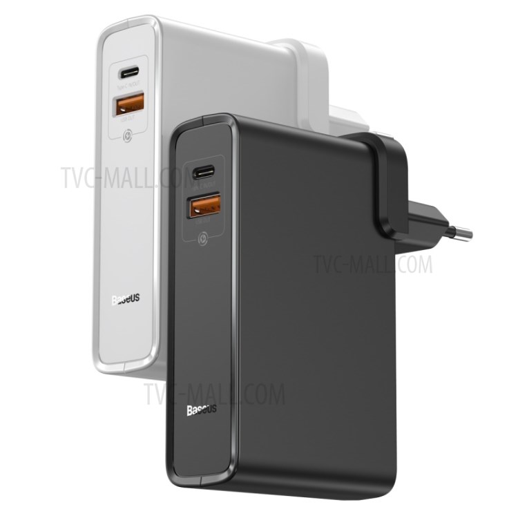 BASEUS Power Station(GaN)2-in-1 Quick Charge Power Bank & Charger C+U 10000mAh 45W EU - White-10