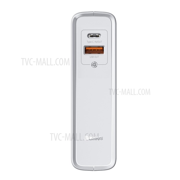 BASEUS Power Station(GaN)2-in-1 Quick Charge Power Bank & Charger C+U 10000mAh 45W EU - White-8
