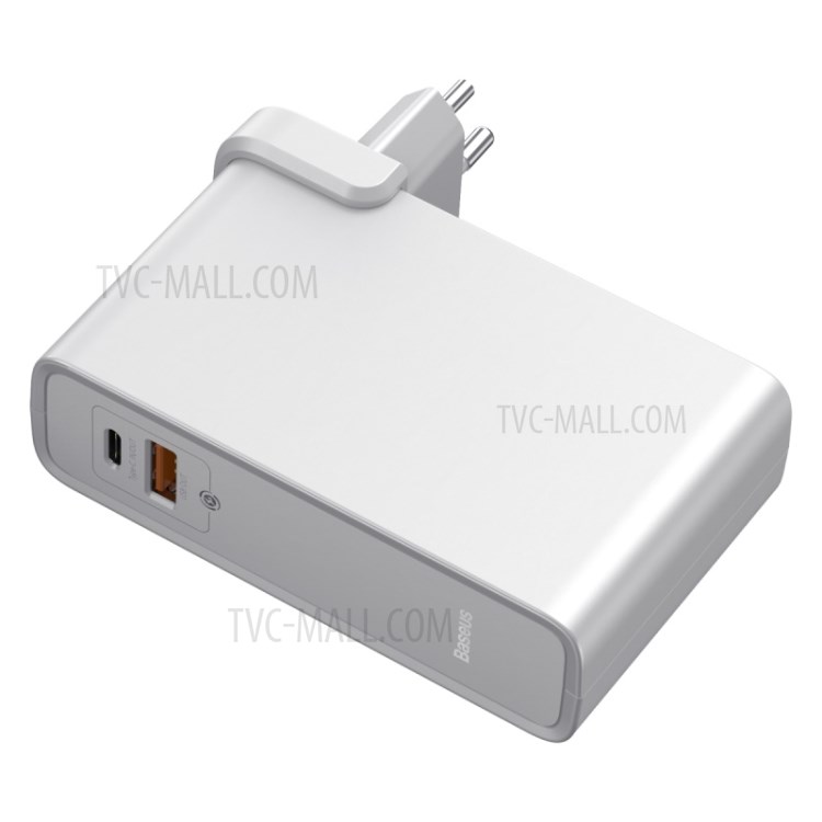 BASEUS Power Station(GaN)2-in-1 Quick Charge Power Bank & Charger C+U 10000mAh 45W EU - White-9