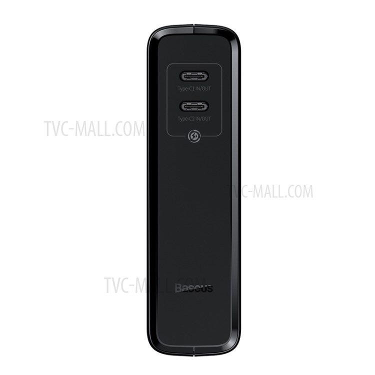 BASEUS Kraftwerk (GaN) 2-in-1 Schnelladungsstrombank & Ladegerät Dual-Typ-C-Ports 10000mAh 45W CN Standard - Schwarz-7