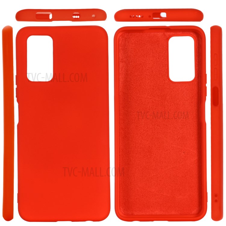 Cas Liquide Arrière Élégant En Silicone Pour L'honneur X10 5G - Rouge-2