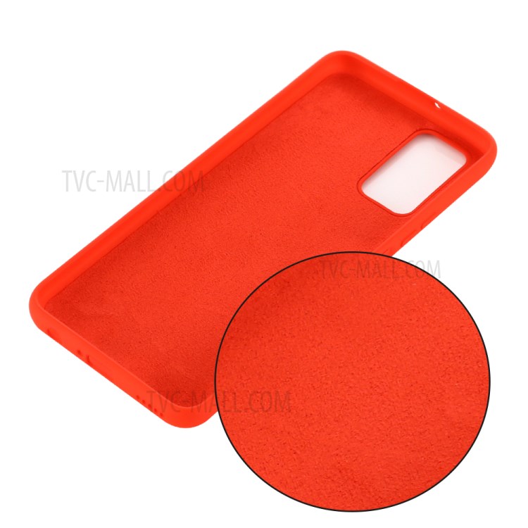 Cas Liquide Arrière Élégant En Silicone Pour L'honneur X10 5G - Rouge-3
