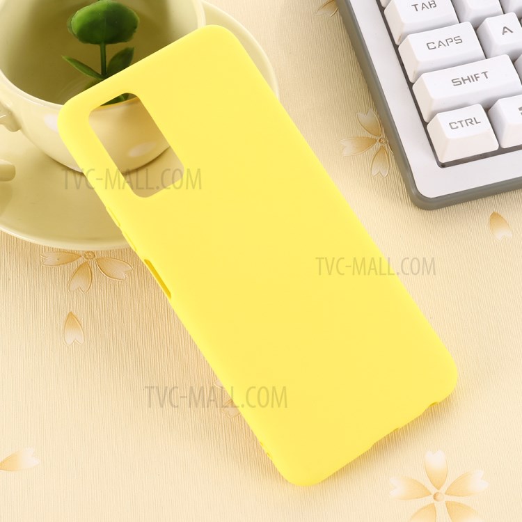 Caso Trasero Con Estilo De Silicona Líquida Por El Honor X10 5G - Amarillo-5