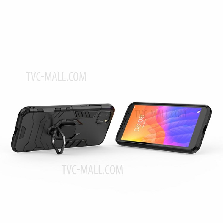 Legal Guardar PC + TPU Tampa Do Telefone Híbrido Com Kickstand Para Huawei Y5p 9S / Honra - Preto-7