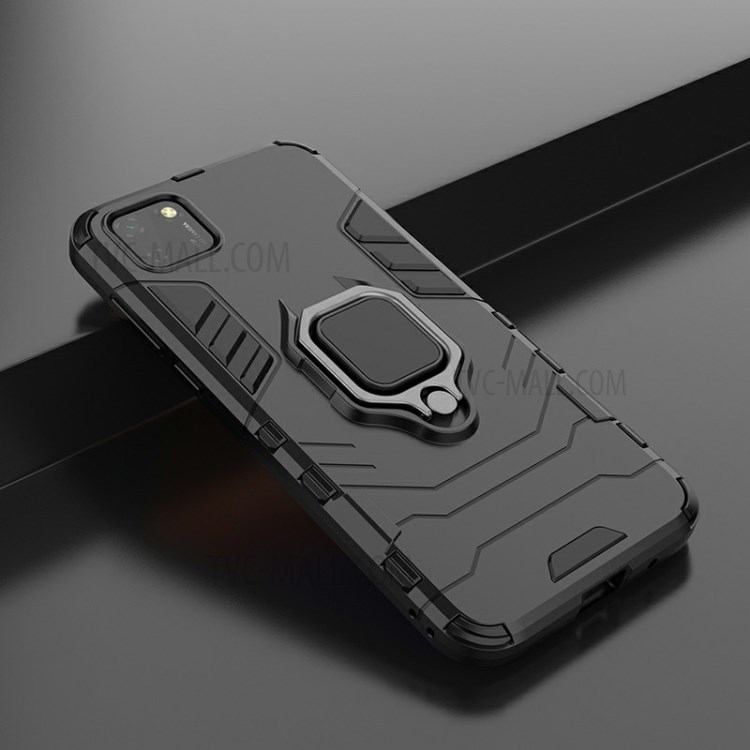Legal Guardar PC + TPU Tampa Do Telefone Híbrido Com Kickstand Para Huawei Y5p 9S / Honra - Preto-9