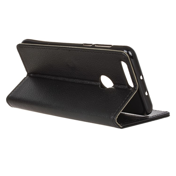 Litchi Texture Wallet Stand Leather Case for Huawei Honor 8 - Black-5