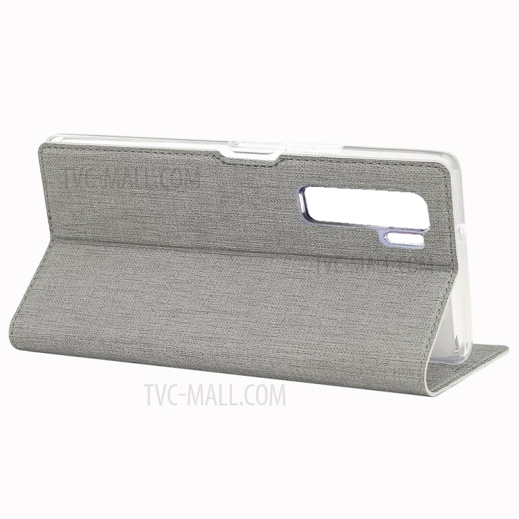 Concha De Couro Da Pele Transversal LPIV DMX Para Huawei Nova 7 SE / P40 Lite 5G - Cinzento-11