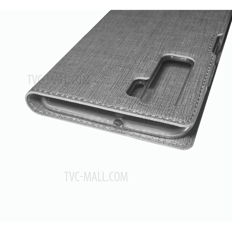 Concha De Couro Da Pele Transversal LPIV DMX Para Huawei Nova 7 SE / P40 Lite 5G - Cinzento-20