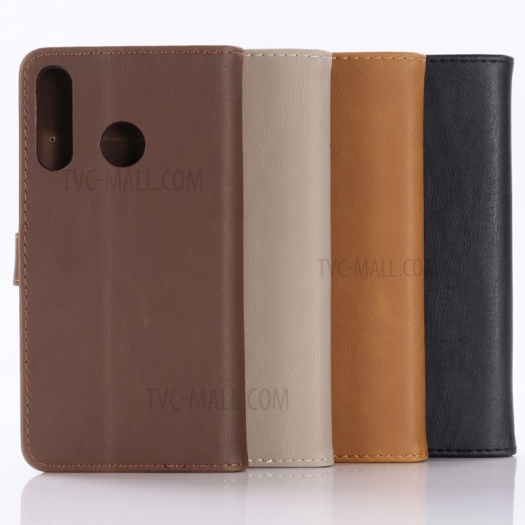 Capa De Couro Pele Cavalo Louco Para Huawei P40 Lite E / Y7p / Honra 9C - Café-9