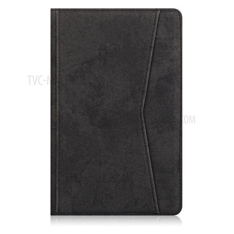 Matte PU Leather Smart Tablet Case with Money Pocket for Honor V6 5G 10.4 - Black-2