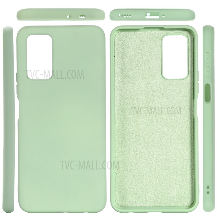 Tampa Do Telefone De Silicone Líquido Para Vista Huawei Honra 30 / Ver 30 Pro - Verde-3