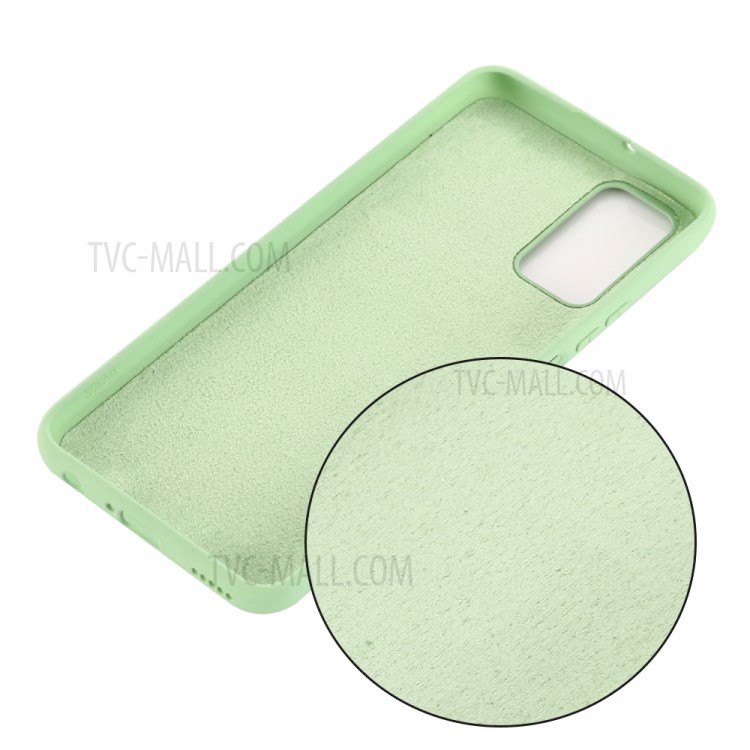 Tampa Do Telefone De Silicone Líquido Para Vista Huawei Honra 30 / Ver 30 Pro - Verde-4