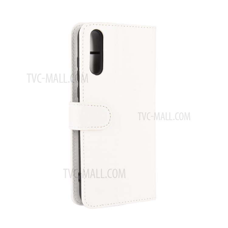 Crazy Horse Skin PU Leather Phone Shell for Huawei Y8p/Enjoy 10s - White-8