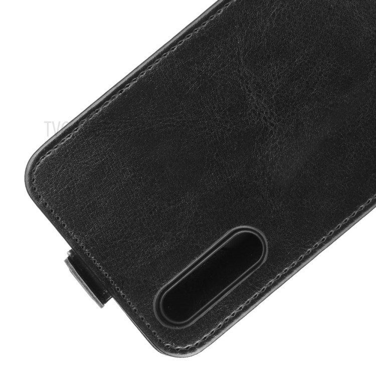 Crazy Horse Skin Leather Protective Unique Shell for Huawei Y8p/Enjoy 10s - Black-2