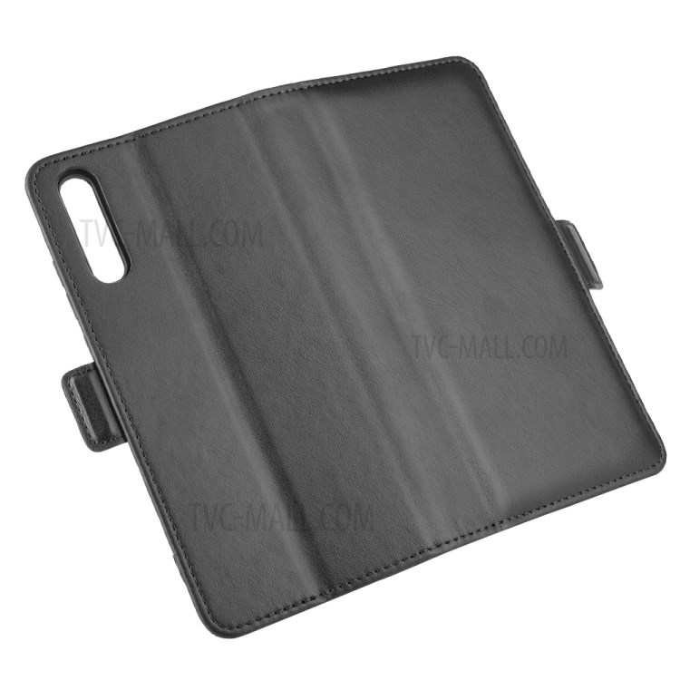 Double Magnetic Clasp Leather Cover for Huawei Y8p/Enjoy 10s - Black-2