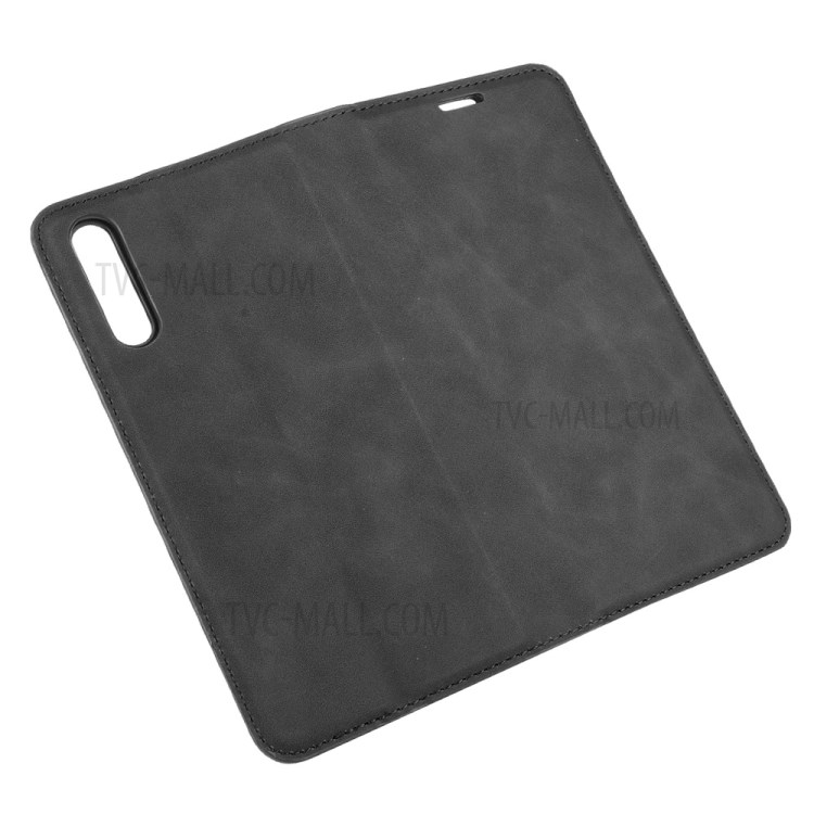 Silky Touch Leather Mobile Phone Cover for Huawei Y8p/Enjoy 10s - Black-6