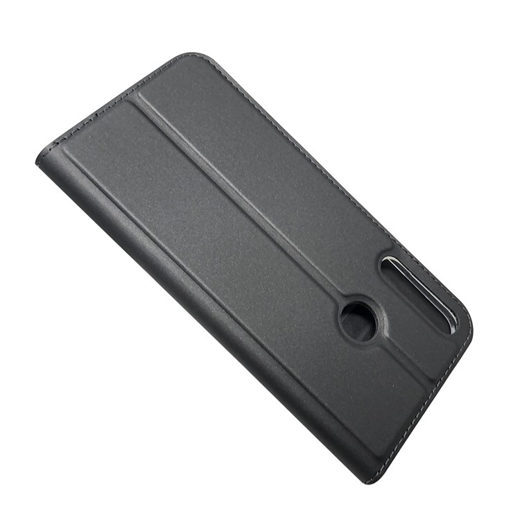 Magnetic Adsorption Leather with Card Holder Shell for Huawei P40 lite E/Y7p/Honor 9C - Black-4