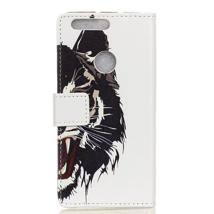 Wallet Leather Magnetic Case for Huawei Honor 8 - Fierce Tiger-2
