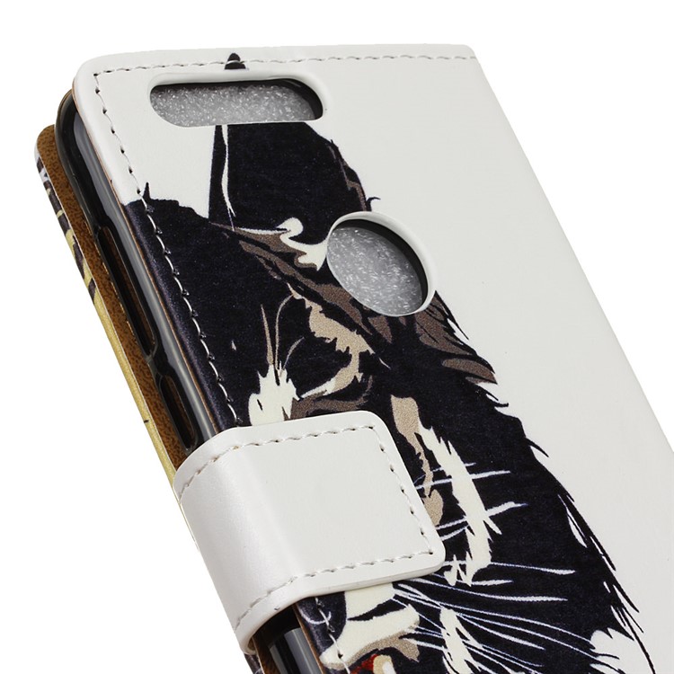 Wallet Leather Magnetic Case for Huawei Honor 8 - Fierce Tiger-6