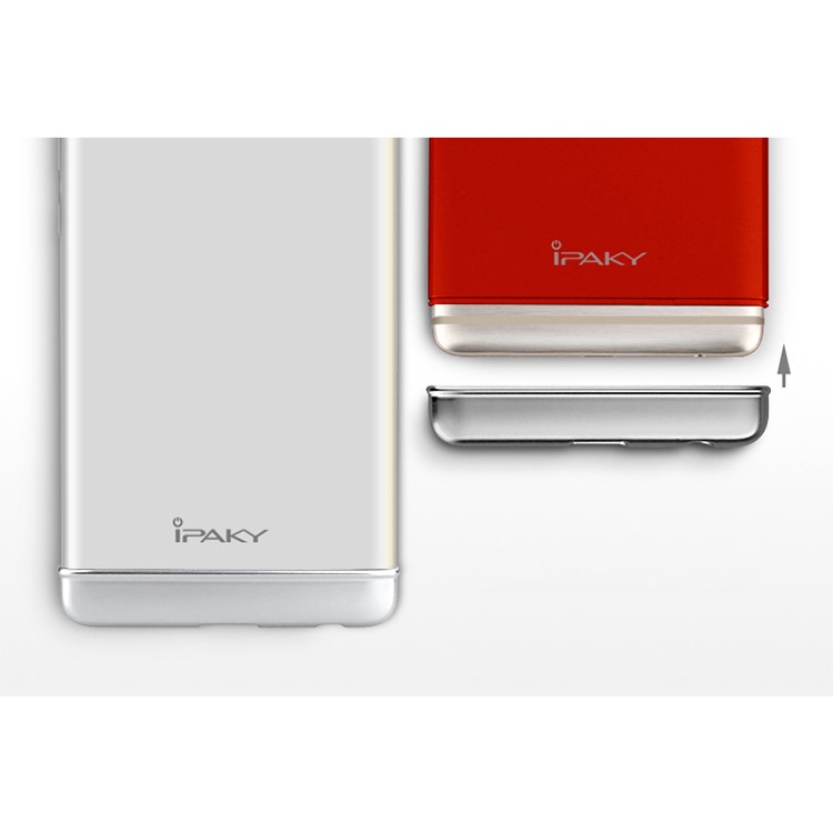 IPAKY Stylish Form-fitting Hard Phone Shell Huawei P9 - Red-2