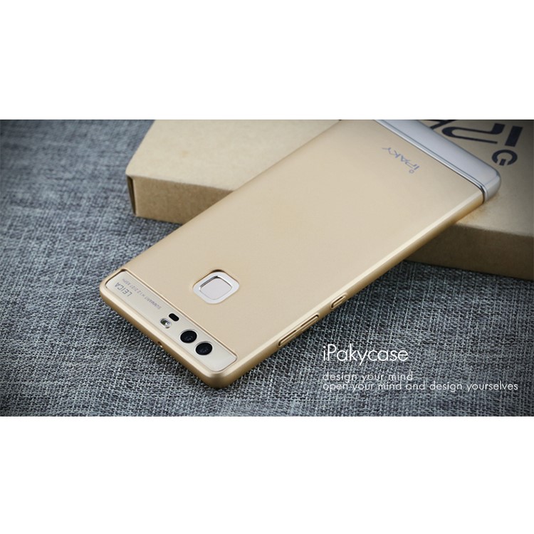 IPAKY Stylish Form-fitting PC Hard Protective Case Huawei P9 - Gold-5