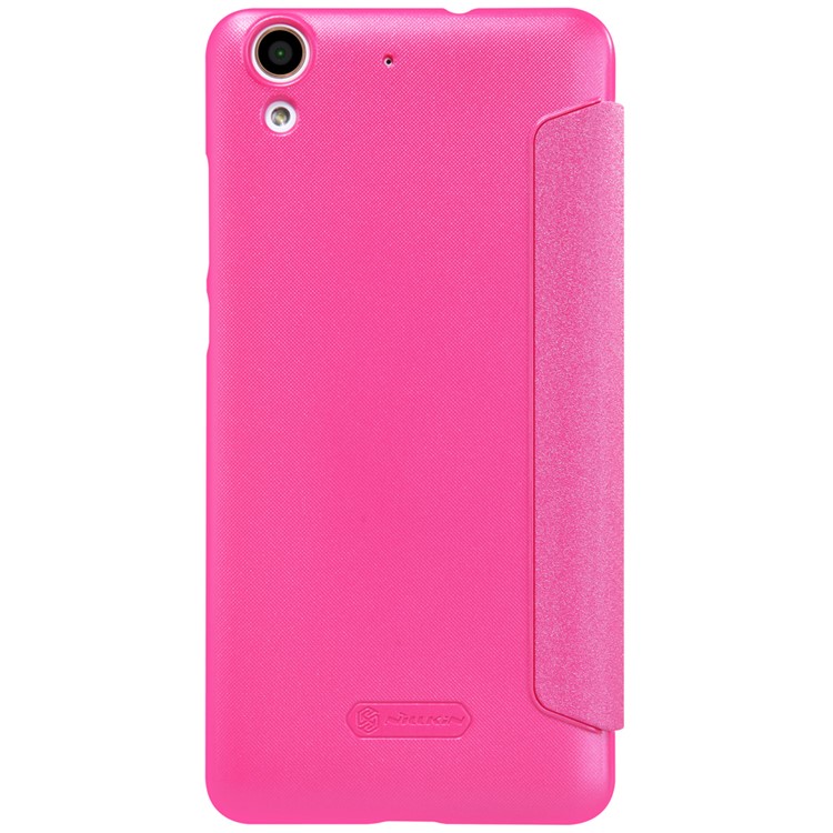 NILLKIN Sparkle Series Smart Leather Phone Case for Huawei Y6 II / Honor 5A - Rose-2