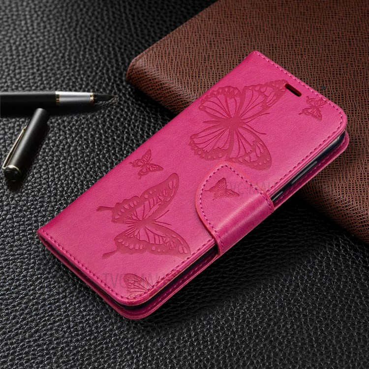 Mentions Légales Couverture En Cuir Magnétique Papillon Pour Huawei Y5P / 9S D'honneur - Rose-7