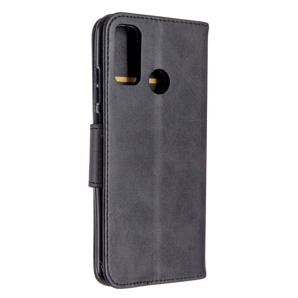 Caso Carteira De Couro Suporte Para P Huawei SMART 2020 - Preto-3