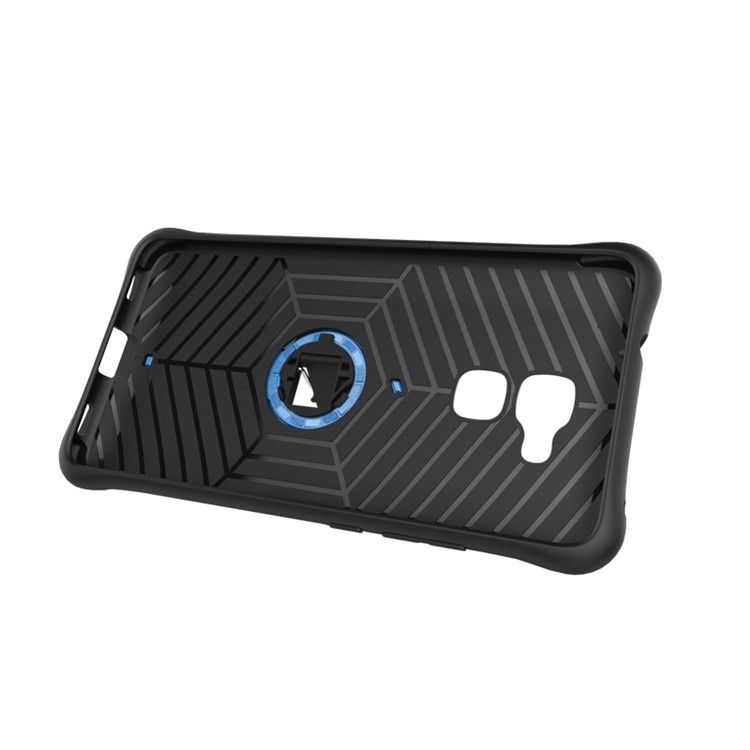Armor PC + TPU Kickstand Hybrid Phone Case for Huawei Honor 5c / GT3 - Blue-11