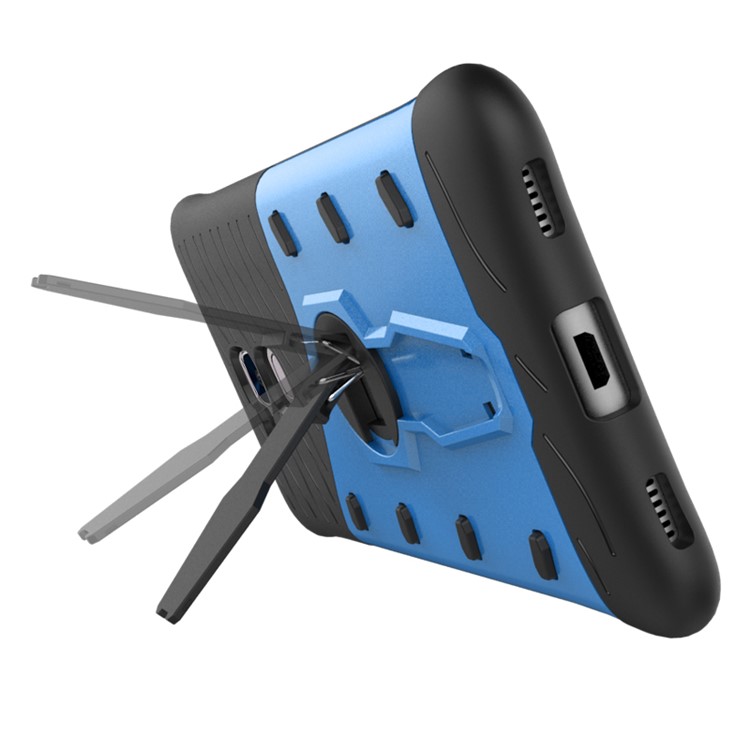 Armor PC + TPU Kickstand Hybrid Phone Case for Huawei Honor 5c / GT3 - Blue-6