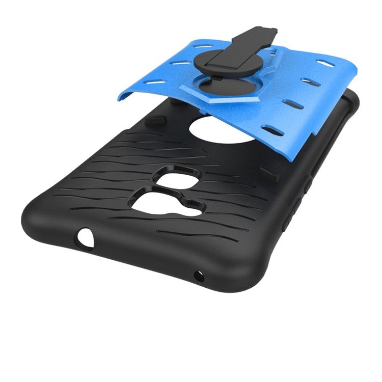 Armor PC + TPU Kickstand Hybrid Phone Case for Huawei Honor 5c / GT3 - Blue-9