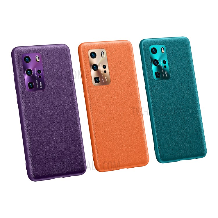 Fukelai CD Veias Tampa Da Caixa De Telefone Com Câmera Cobrindo Para Pro P40 Huawei - Verde-12