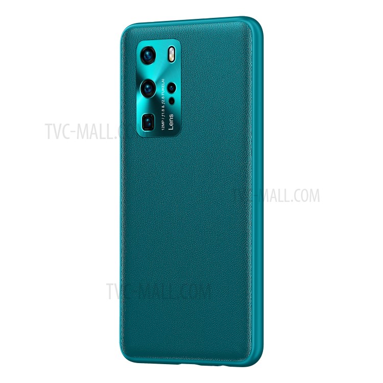 Fukelai CD Veias Tampa Da Caixa De Telefone Com Câmera Cobrindo Para Pro P40 Huawei - Verde-2