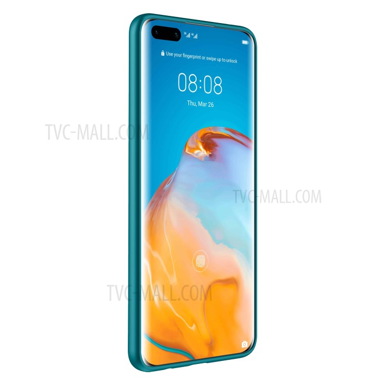 Fukelai CD Veias Tampa Da Caixa De Telefone Com Câmera Cobrindo Para Pro P40 Huawei - Verde-3