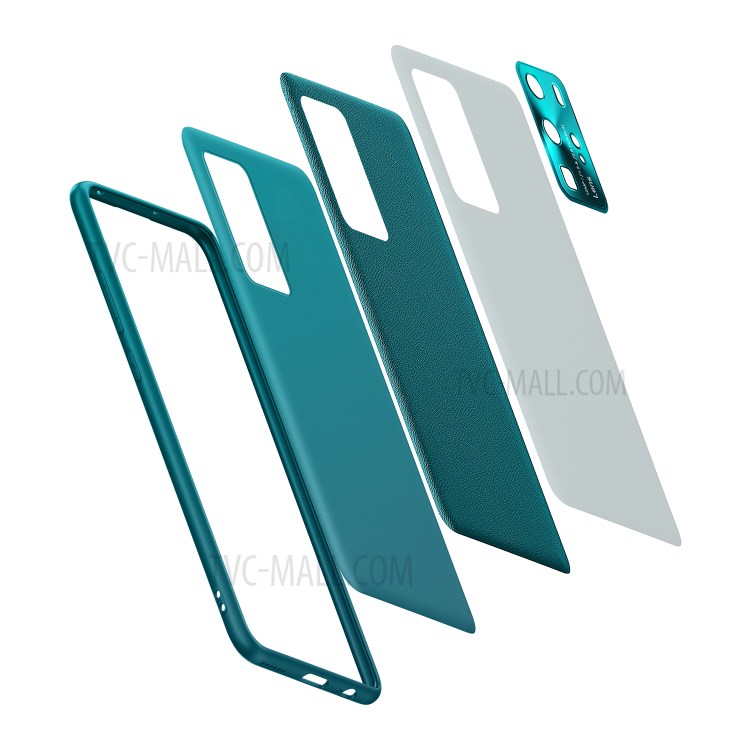 Fukelai CD Veias Tampa Da Caixa De Telefone Com Câmera Cobrindo Para Pro P40 Huawei - Verde-5