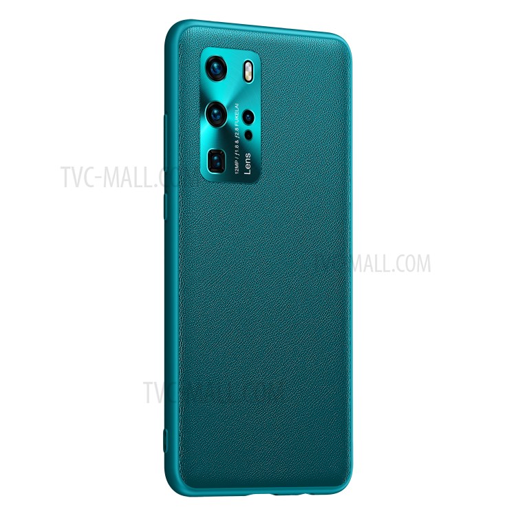Fukelai CD Veias Tampa Da Caixa De Telefone Com Câmera Cobrindo Para Pro P40 Huawei - Verde-7