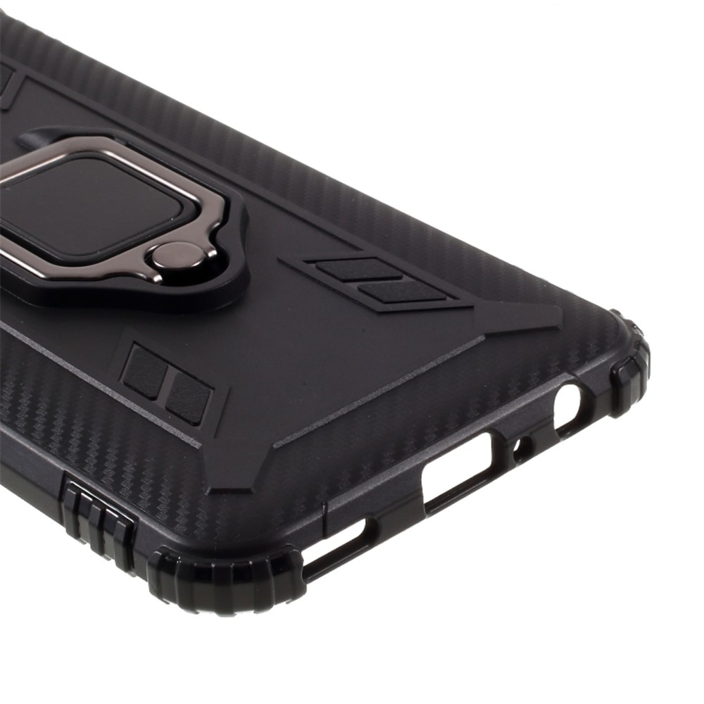 Finger Ring TPU Phone Case for Huawei P smart 2020 - Black-6