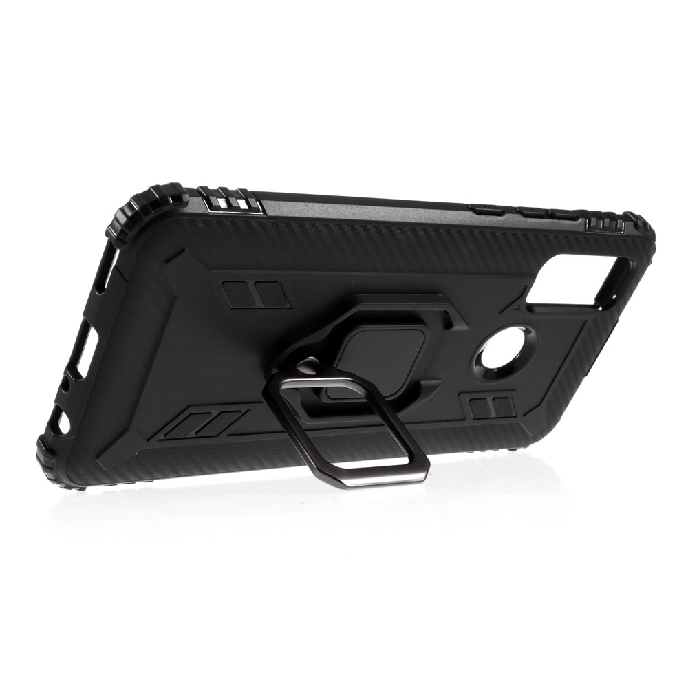 Finger Ring TPU Phone Case for Huawei P smart 2020 - Black-9