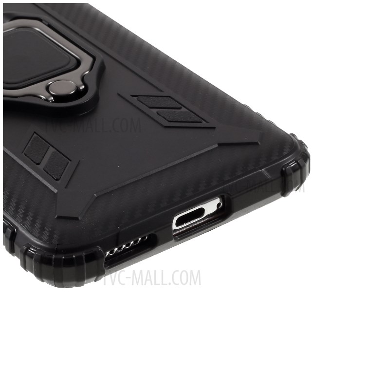 Bague De Cas TPU Téléphone Pour Huawei P40 Pro + / P40 + - Noir-6