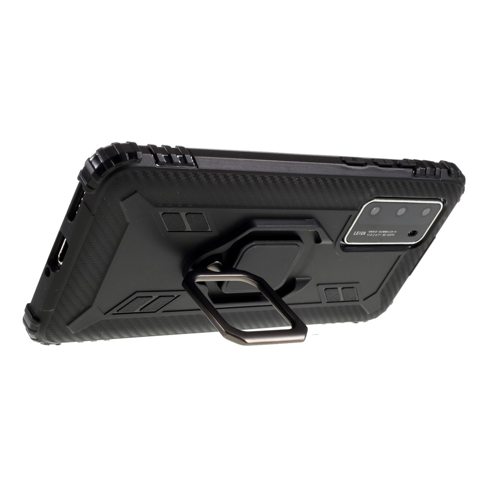 Anel De Dedo Kickstand Caso De Telefone TPU Para P40 Huawei - Preto-6
