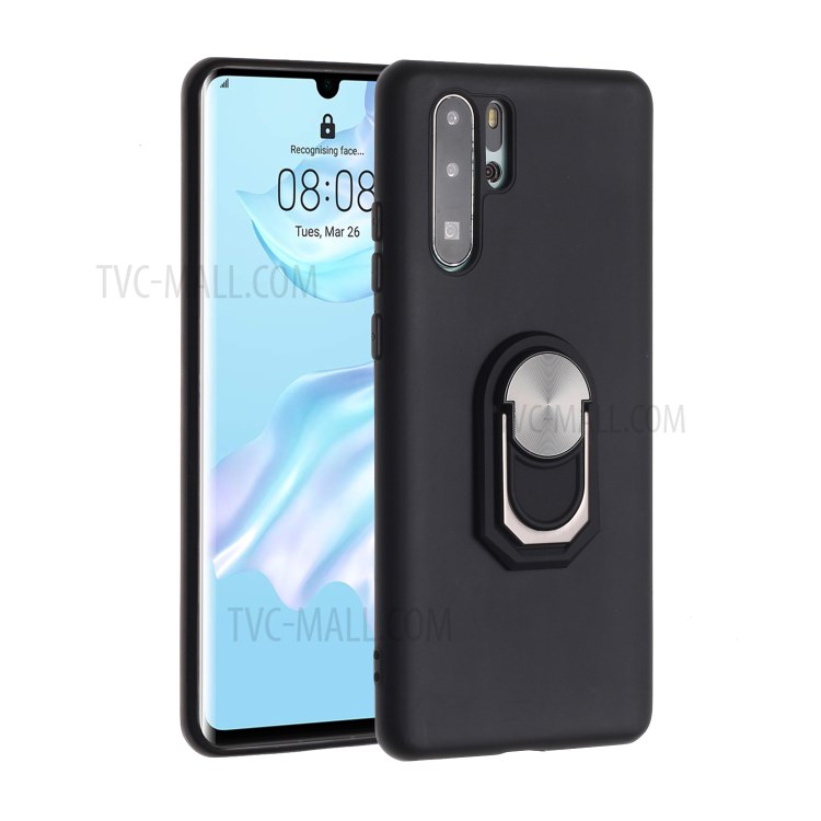 Couverture Souple Étui De Téléphone Silicone Avec Support Pour Le P30 Pro Huawei - Noir-1