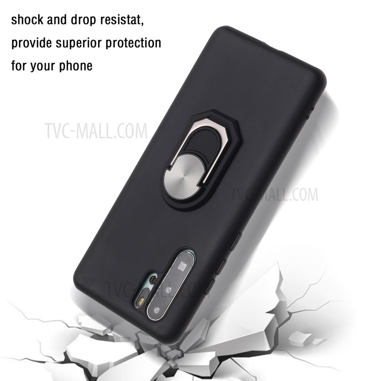 Couverture Souple Étui De Téléphone Silicone Avec Support Pour Le P30 Pro Huawei - Noir-3
