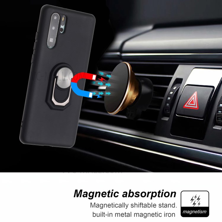 Couverture Souple Étui De Téléphone Silicone Avec Support Pour Le P30 Pro Huawei - Noir-5