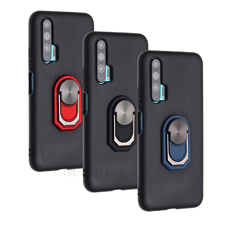 Preto Série Armadura Kickstand Silicone Tampa Da Caixa De Telefone Para Honra Huawei 20 Pro - Preto-7
