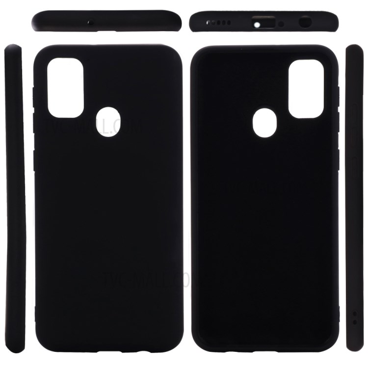 Liquid Silicone Shell Cell Phone Case for Huawei P smart 2020 - Black-5