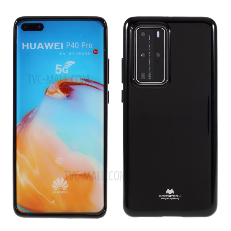 MERCURY GOOSPERY Flash Powder TPU Case for Huawei P40 Pro - Black-1