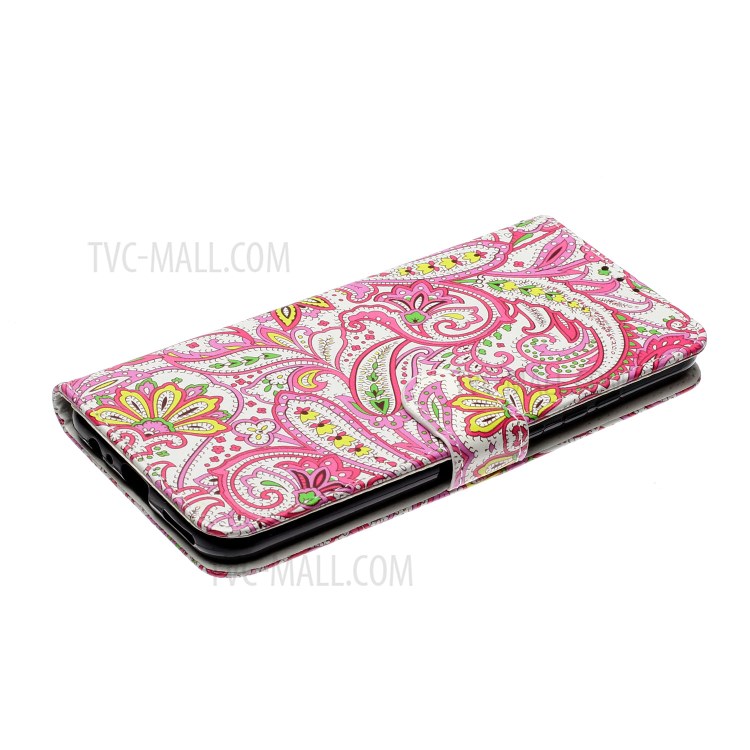 Em Relevo Caixa Do Telefone De Couro Carteira Padronizada Para Huawei P SMART 2020 - Flor Paisley-6